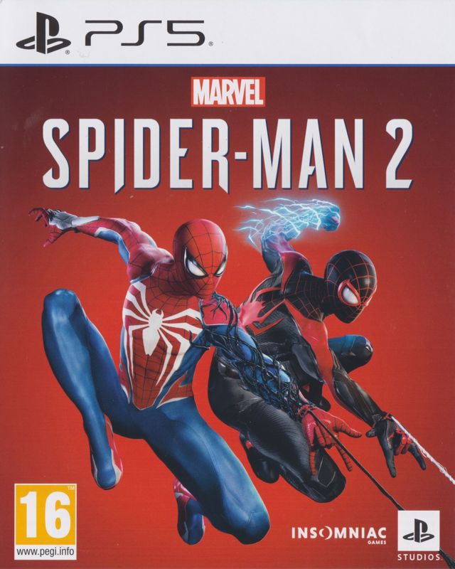Marvel Spider-Man 2 box art for Playstation 5